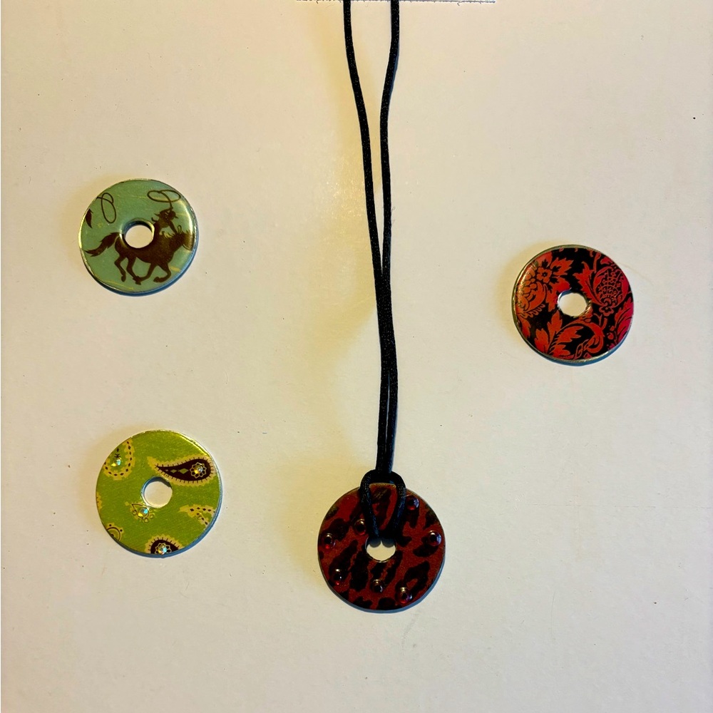 Handmade washer necklace